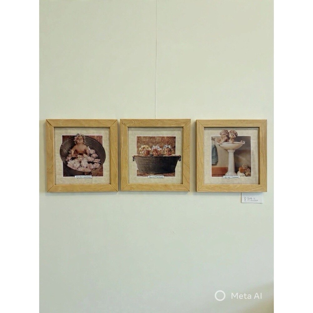 Anne Geddes Framed Baby Print Nursery Wall Art Vintage Photograph Decor